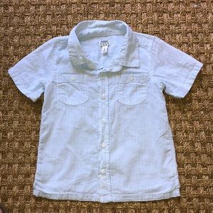 Dobby striped short sleeve button down
